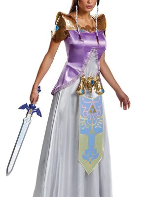 Fantasia Zelda Lenda da Zelda Sopro da Natureza Adulto Luxo Fantasia Zelda Lenda da Zelda Sopro da Natureza Adulto Luxo