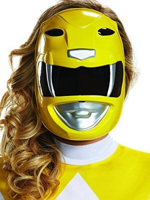 Máscara Power Rangers Amarela Adulto Máscara Power Rangers Amarela Adulto