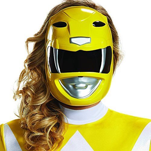 Máscara Power Rangers Amarela Adulto Máscara Power Rangers Amarela Adulto