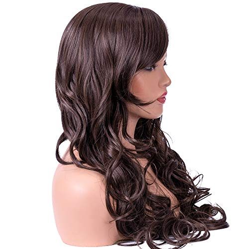 Peruca Adulto Feminino Castanho Ondulado Longo Peruca Adulto Feminino Castanho Ondulado Longo