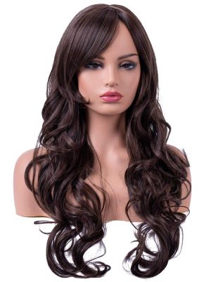 Peruca Adulto Feminino Castanho Ondulado Longo Peruca Adulto Feminino Castanho Ondulado Longo