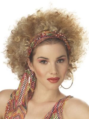 Peruca Adulto Loira Cacheado