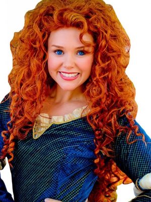 Peruca Adulto Merida Princesa Valente Disney