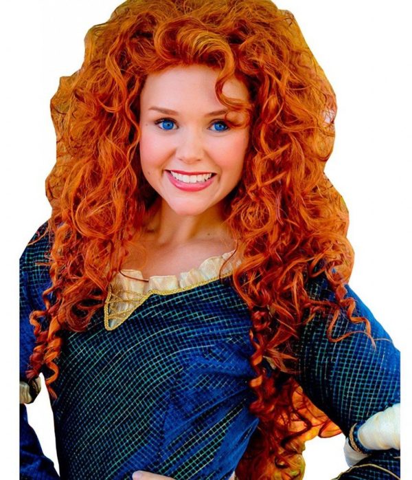 Peruca Adulto Merida Princesa Valente Disney