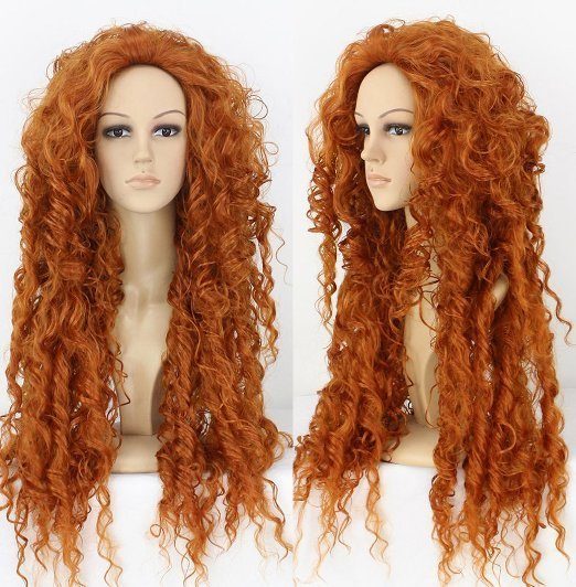 Peruca Adulto Merida Princesa Valente Disney Elite Peruca Adulto Merida Princesa Valente Disney Elite