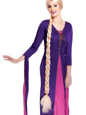 Peruca Adulto Rapunzel Enrolados Luxo