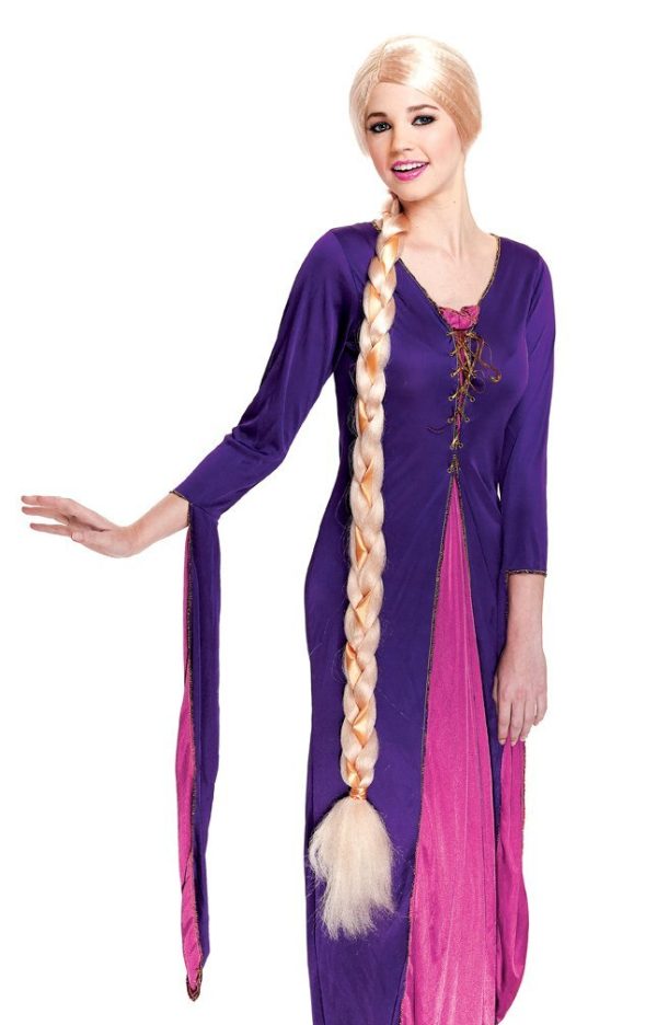 Peruca Adulto Rapunzel Enrolados Luxo Peruca Adulto Rapunzel Enrolados Luxo