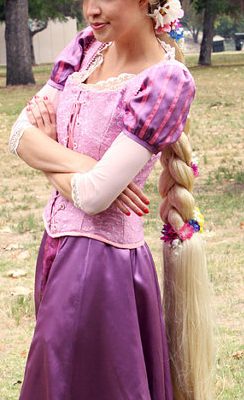 Peruca Adulto Rapunzel Enrolados Trança Elite