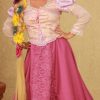 Peruca Adulto Rapunzel Enrolados Trança Luxo