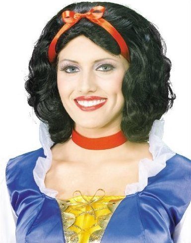 Peruca Branca de Neve Adulto Luxo Peruca Branca de Neve Adulto Luxo