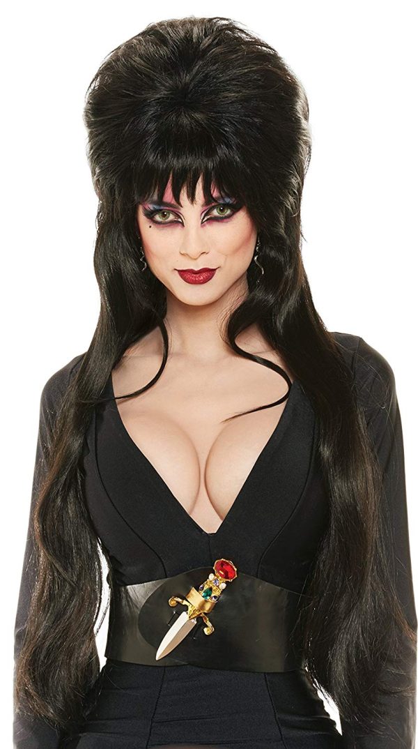 Peruca Elvira a Rainha das Trevas Adulto Luxo