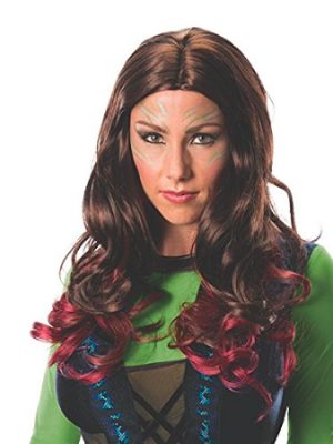 Peruca Gamora Guardiões da Galáxia 2 Adulto