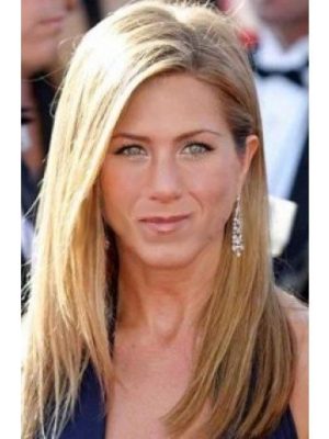 Peruca Jennifer Aniston Celebridade Loira Cabelo Humano Remy Peruca Jennifer Aniston Celebridade Loira Cabelo Humano Remy