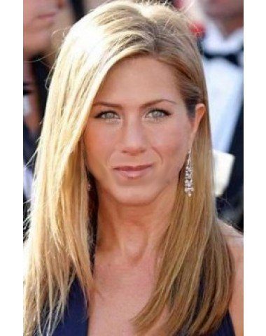 Peruca Jennifer Aniston Celebridade Loira Cabelo Humano Remy Peruca Jennifer Aniston Celebridade Loira Cabelo Humano Remy