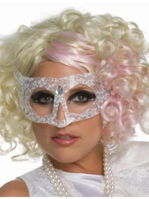 Peruca Lady Gaga Adulto Feminino Loira Cacheada