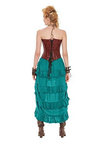 Saia Velho Oeste Luxo Adulto Feminino Várias Cores