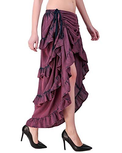Saia Velho Oeste Luxo Adulto Feminino Várias Cores