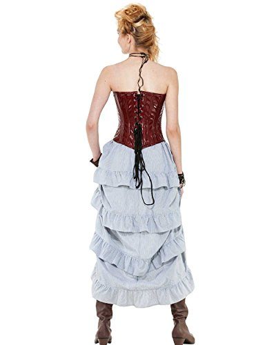 Saia Velho Oeste Luxo Adulto Feminino Várias Cores