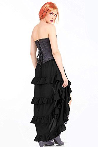 Saia Velho Oeste Luxo Adulto Feminino Várias Cores Saia Longa Mad Max