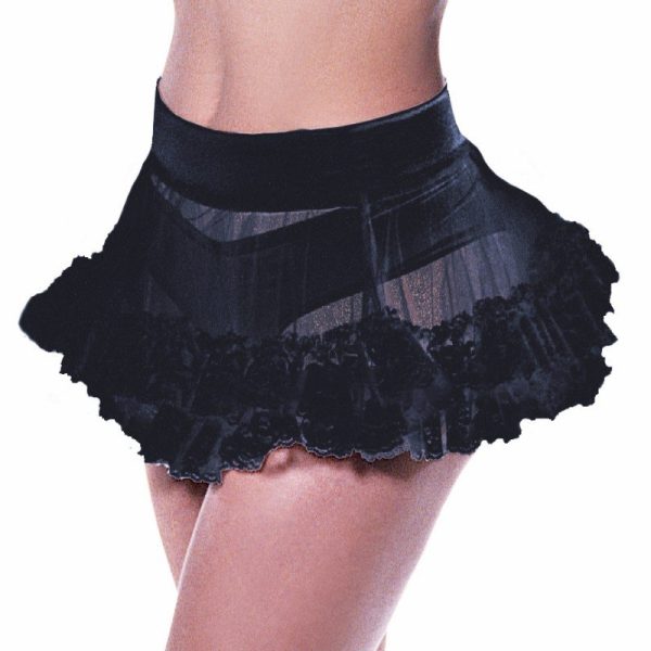 Saiote Feminino Adulto Preto Curto Saiote Feminino Adulto Preto Curto