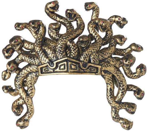 Tiara Coroa Medusa Dourada Tiara Coroa Medusa Dourada