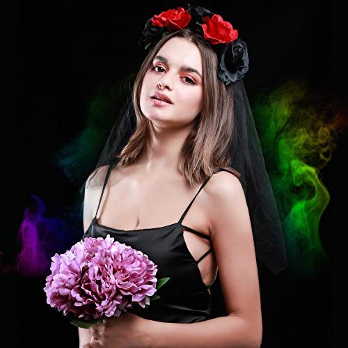 Tiara Flores Caveira Mexicana Adulto Luxo Tiara Flores Caveira Mexicana Adulto Luxo