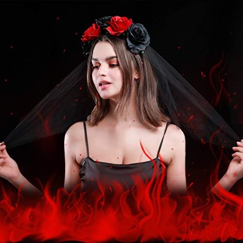 Tiara Flores Caveira Mexicana Adulto Luxo Tiara Flores Caveira Mexicana Adulto Luxo