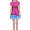 Vestido Fantasia Ana Uma Aventura Congelante Luxo