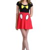 Vestido Fantasia Mickey Adolescente Luxo