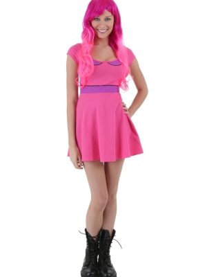 Vestido Fantasia Princesa Jujuba Hora da Aventura Adolescente Vestido Fantasia Princesa Jujuba Hora da Aventura Adolescente