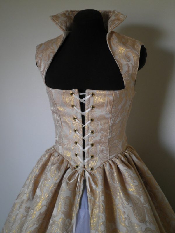 Vestido Renaissance Dourado Adulto Vestido Renaissance Dourado Adulto