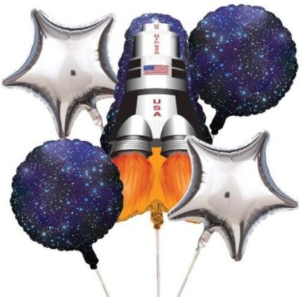 Balão Nave Espacial de Astronauta Infantil Luxo Balão Nave Espacial de Astronauta Infantil Luxo