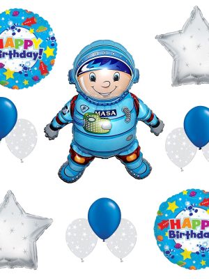 Balão Naves Espacial Astronauta e Estrelas Luxo Balão Naves Espacial Astronauta e Estrelas Luxo