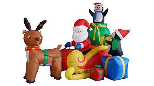 Decoração Natal Papai Noel Inflável