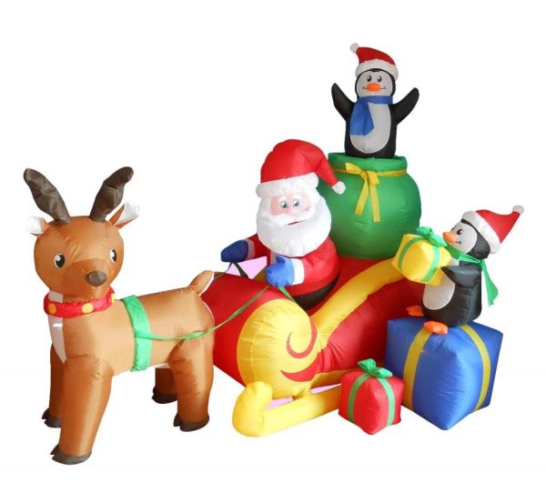 Decoração Natal Papai Noel Inflável