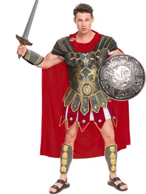 Fantasia Gladiador Grego Adulto Luxo Fantasia Gladiador Grego Adulto Luxo