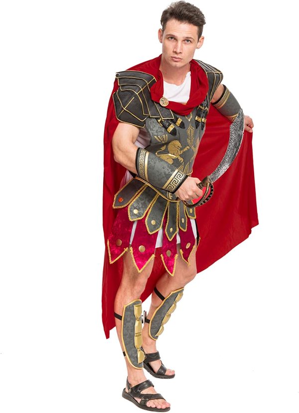 Fantasia Gladiador Grego Adulto Luxo