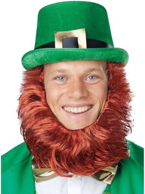Chapéu e Barba Leprechaun Adulto Chapéu e Barba Leprechaun Adulto