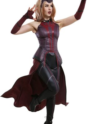 Fantasia Feiticeira Escarlate Wanda Maximoff Adulto Clássica Luxo Fantasia Feiticeira Escarlate Wanda Maximoff Adulto Clássica Luxo