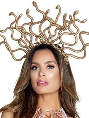 Tiara Coroa Medusa Dourada Luxo Tiara Coroa Medusa Dourada Luxo