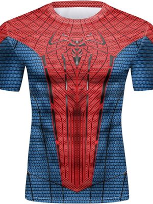 Camiseta do Homem Aranha Infantil Camiseta Homem Aranha Adulto Atlética