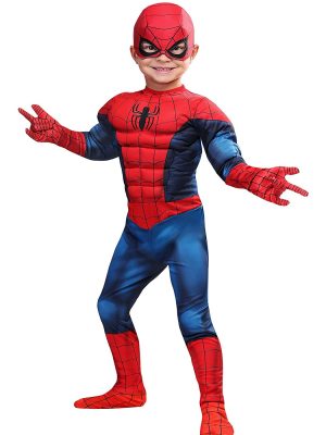 Fantasia Homem Aranha Infantil com Músculos Luxo Fantasia Homem Aranha Infantil com Músculos Luxo