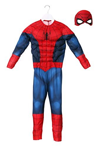 Fantasia Homem Aranha Infantil com Músculos Luxo Fantasia Homem Aranha Infantil com Músculos Luxo