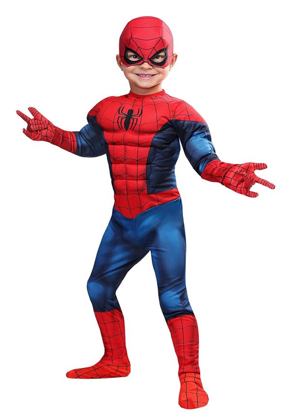 Fantasia Homem Aranha Infantil com Músculos Luxo Fantasia Homem Aranha Infantil com Músculos Luxo