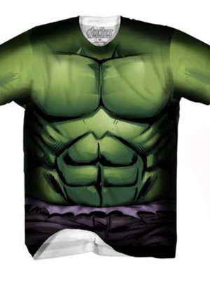 Camiseta do Incrível Hulk Adulto Atlética Camiseta do Incrível Hulk Adulto Atlética