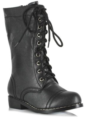Bota Infantil Combate Preta Bota Infantil Combate Preta