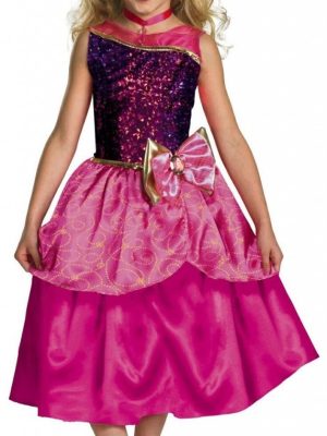 Fantasia Barbie Escola de Princesas Luxo