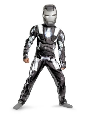 Fantasia Homem de Ferro Infantil Músculos Máquina de Guerra