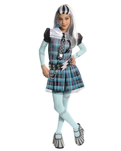 Fantasia Infantil Monster High Frankie Stein Luxo Fantasia Infantil Monster High Frankie Stein Luxo