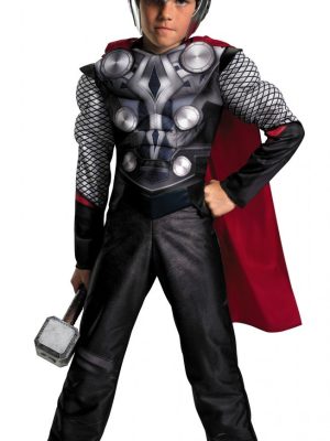 Fantasia Infantil Thor com Músculos Luxo Fantasia Infantil Thor com Músculos Luxo
